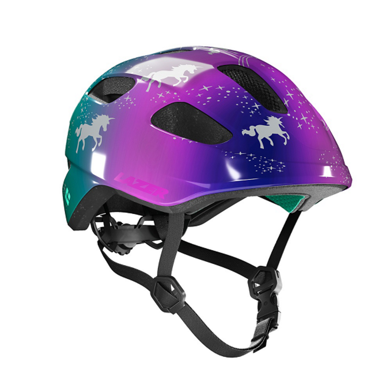 Lazer Nutz Kids Helmet KinetiCore Unicorn Sparkle pur/grn-1